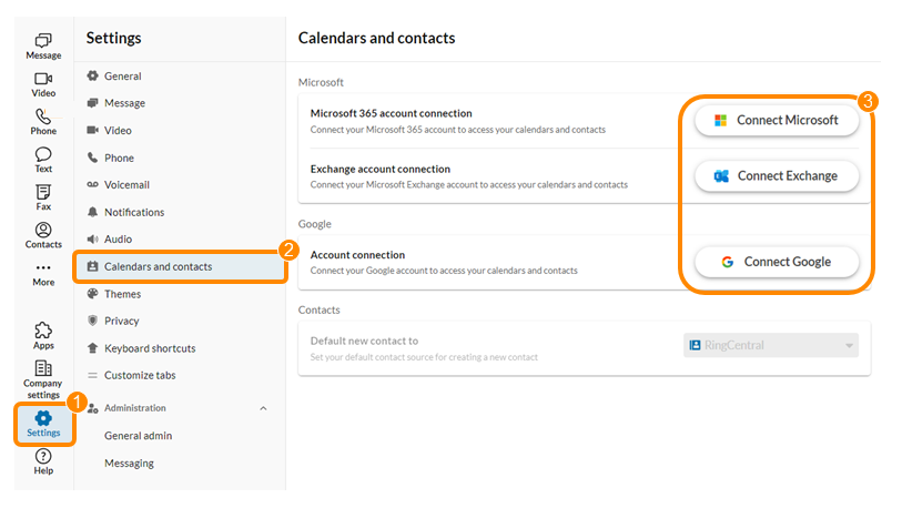 Click the Connect for the account you’d like to connect