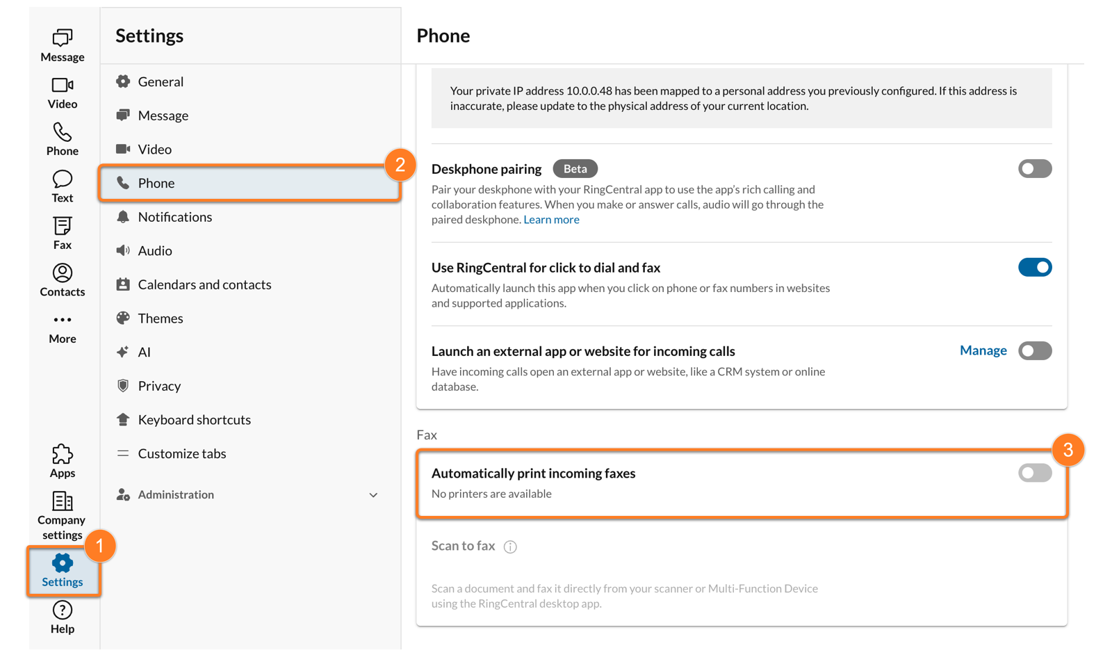 Viewing and managing faxes with RingCentral | Desktop &amp; web