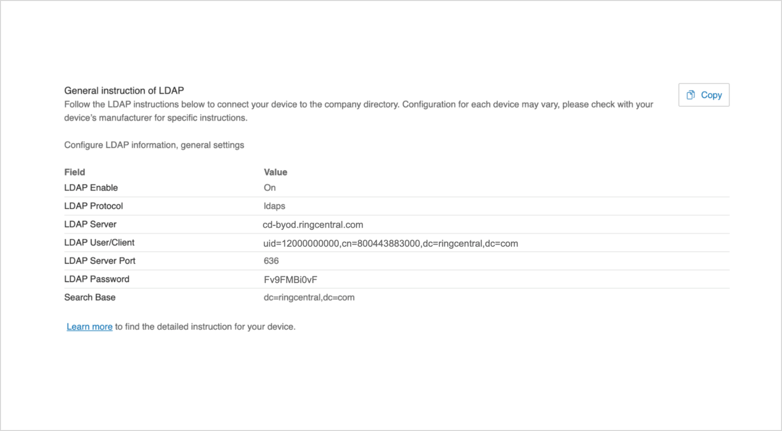 Configuring LDAP on Cisco deskphones