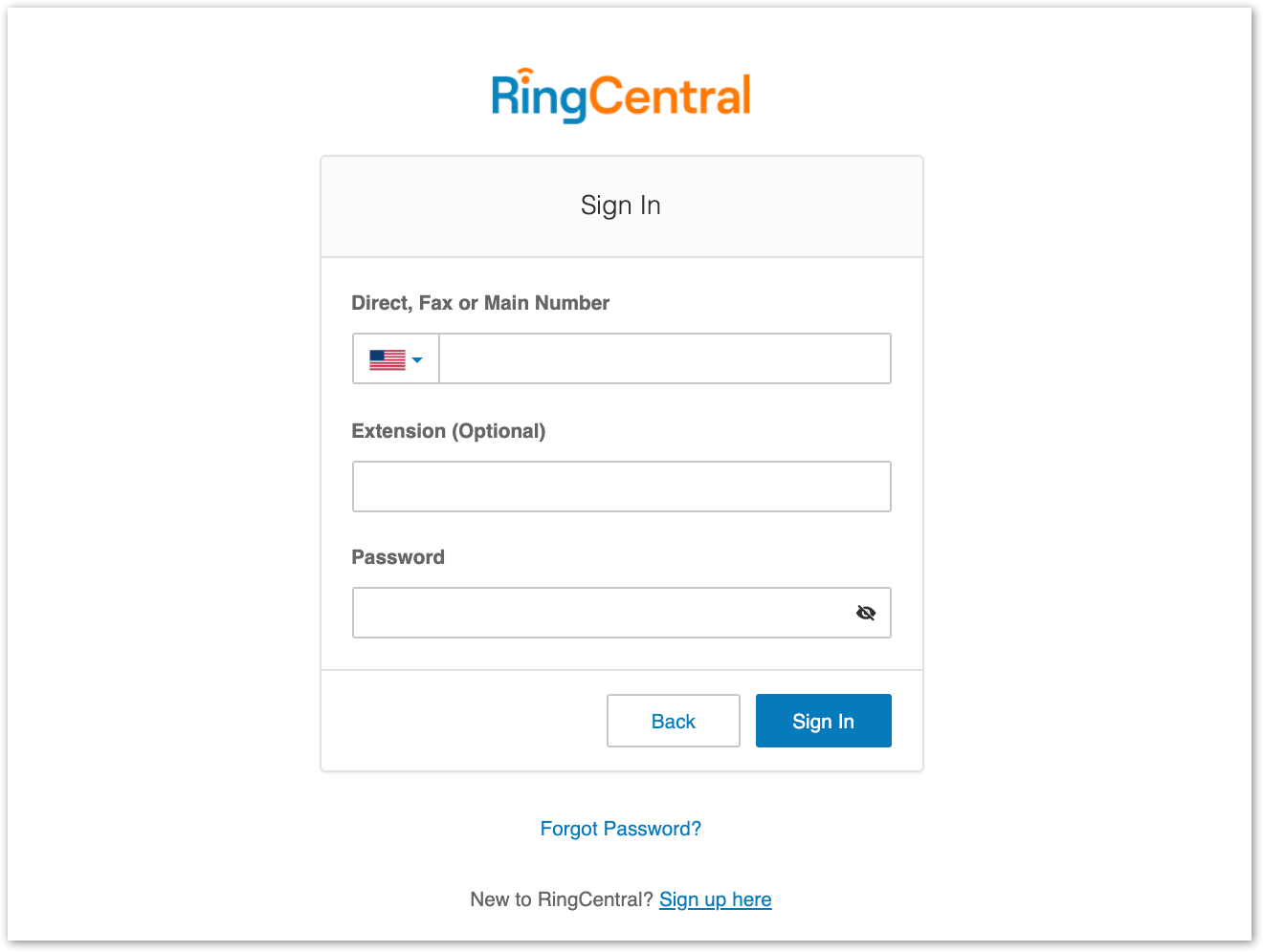 Logging in to your RingCentral account | RingCentral MVP