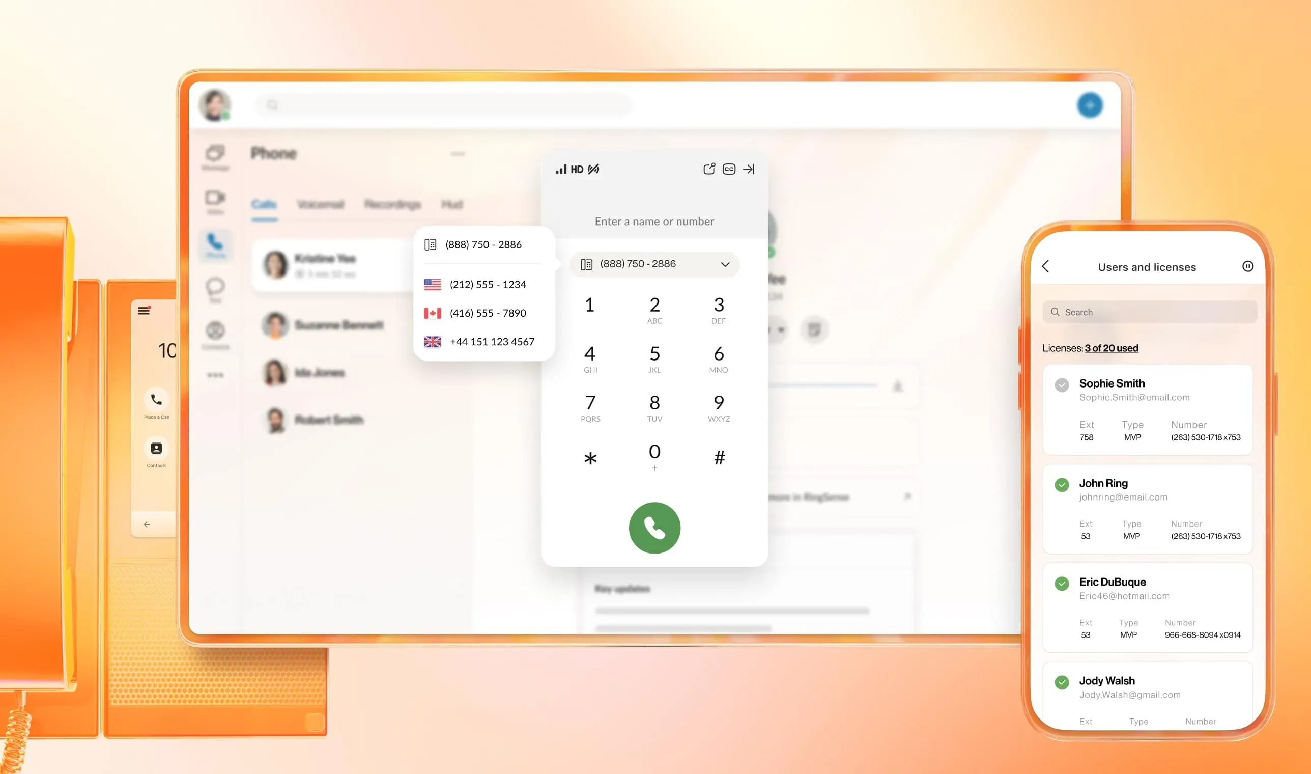 RingEX Business Phone System makes it easy to add new business phone numbers.