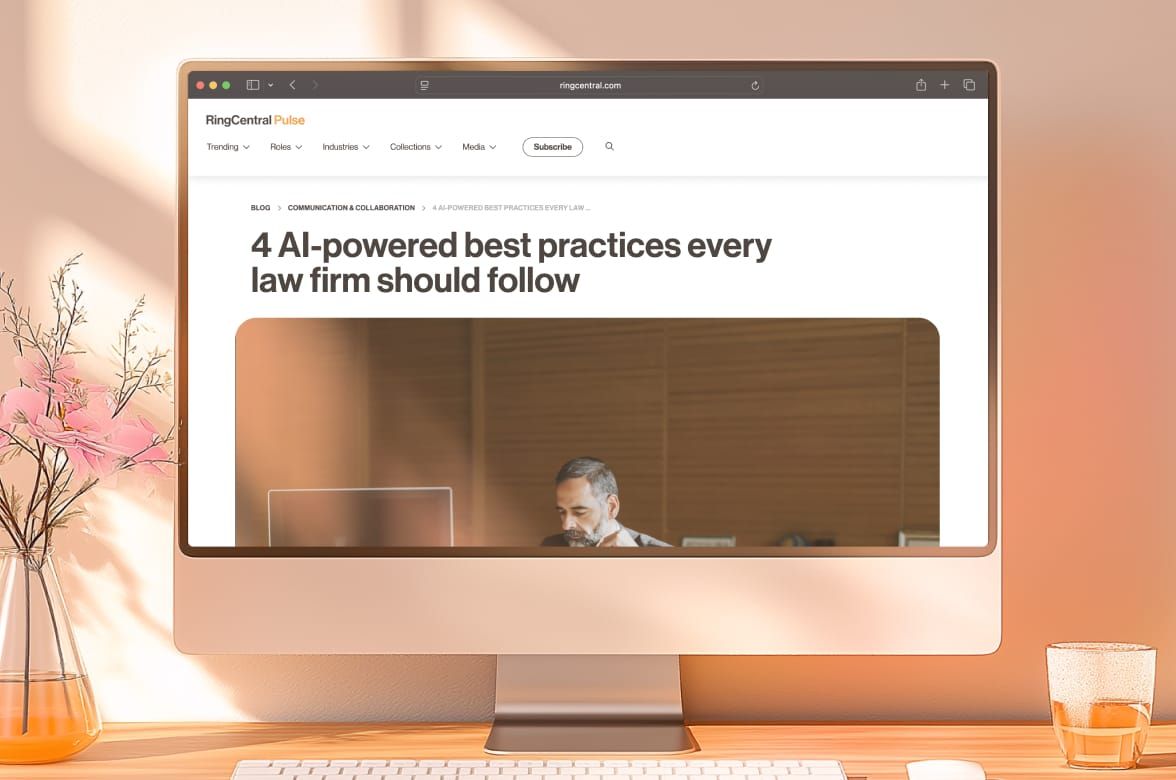 Blog post on AI-powered best practices for law firms.