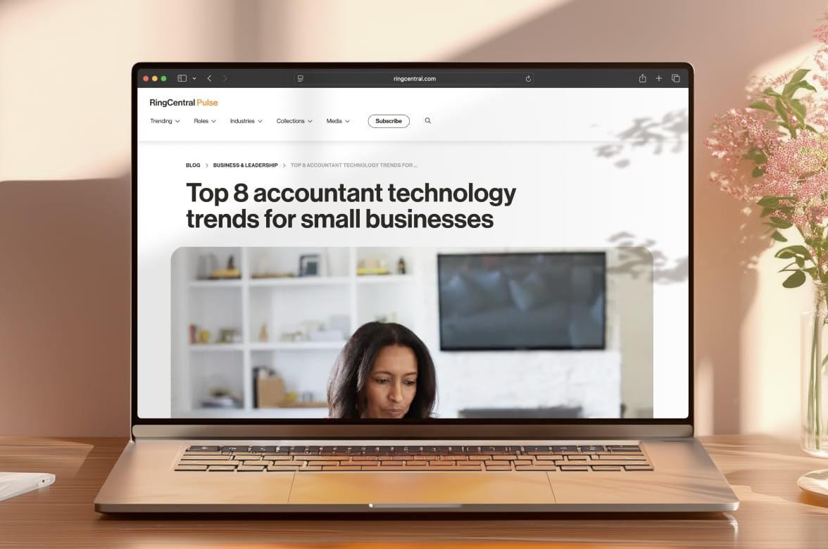 Blog post on accountant technology trends for small businesses.