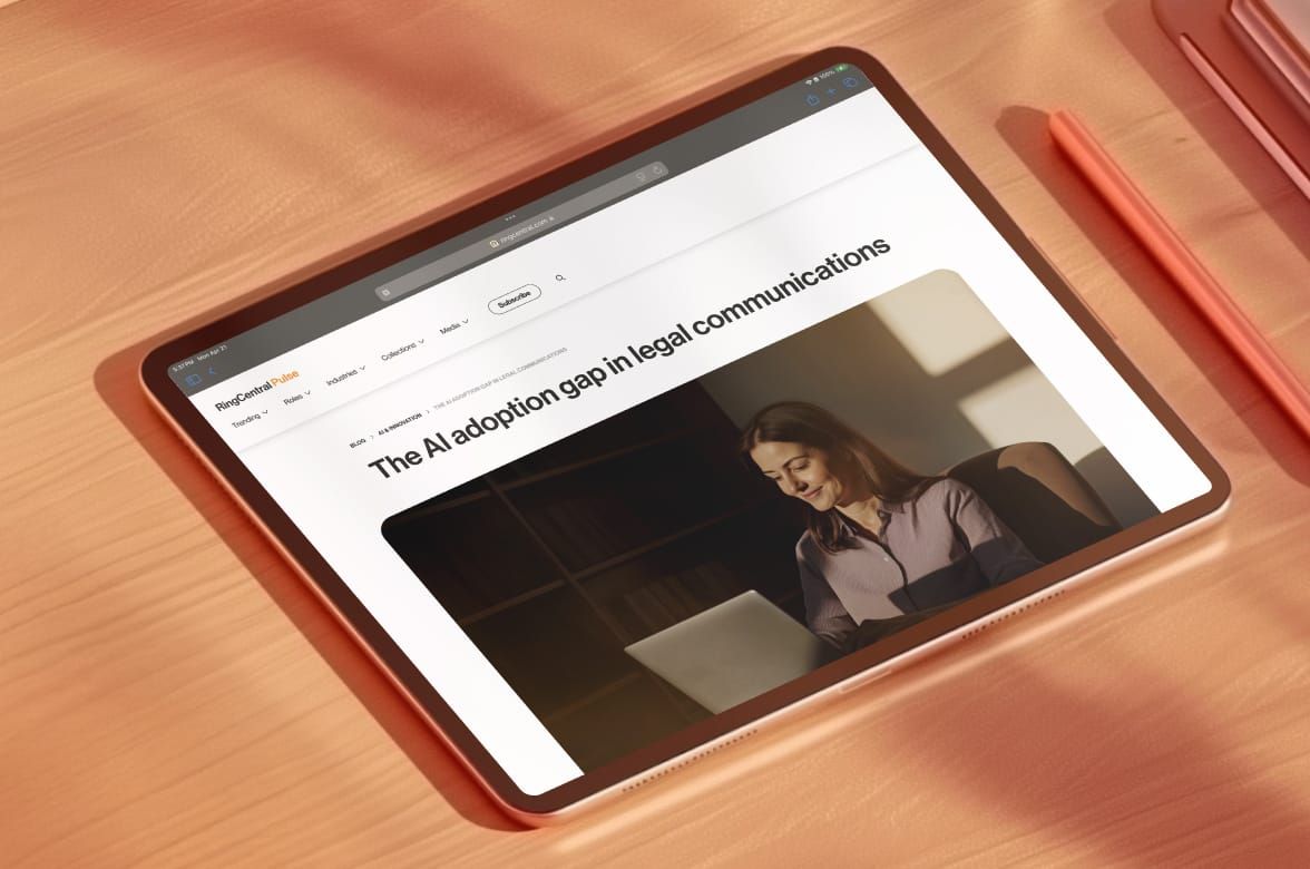 Blog post on the AI adoption gap in legal communications.