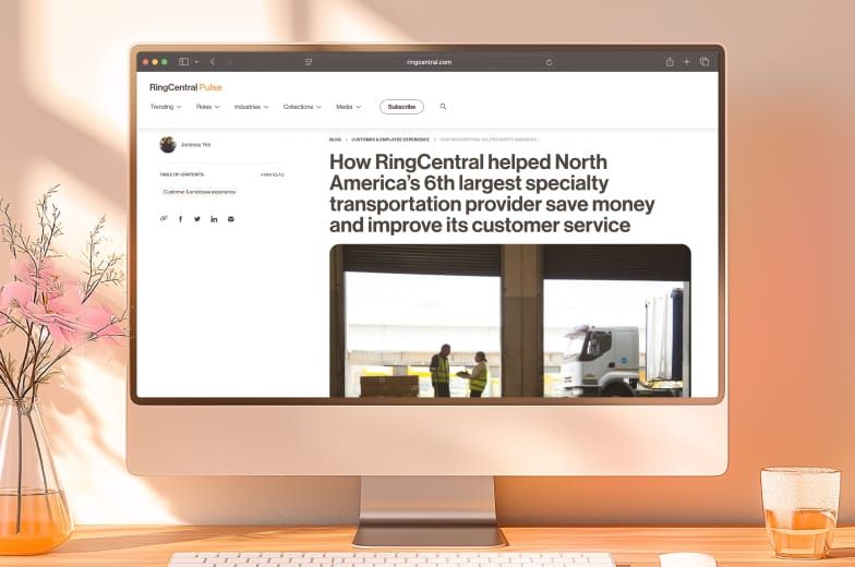 Blog: How a specialty transportation provider saved money and improved customer service with RingCentral